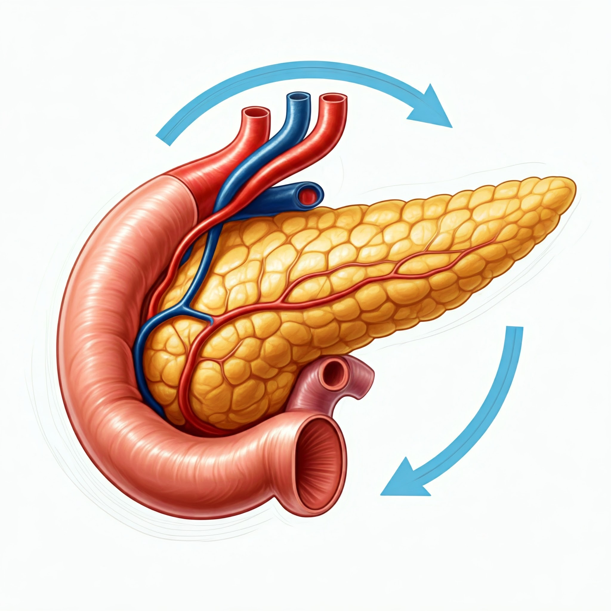 Pancreas with Reverse Arrows